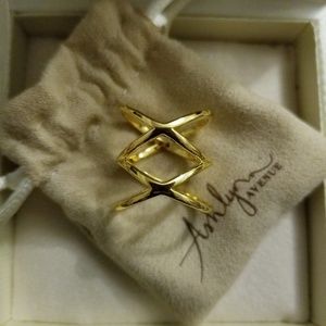 ASHLYNN AVENUE💋 Cortland gold-plated weave ring